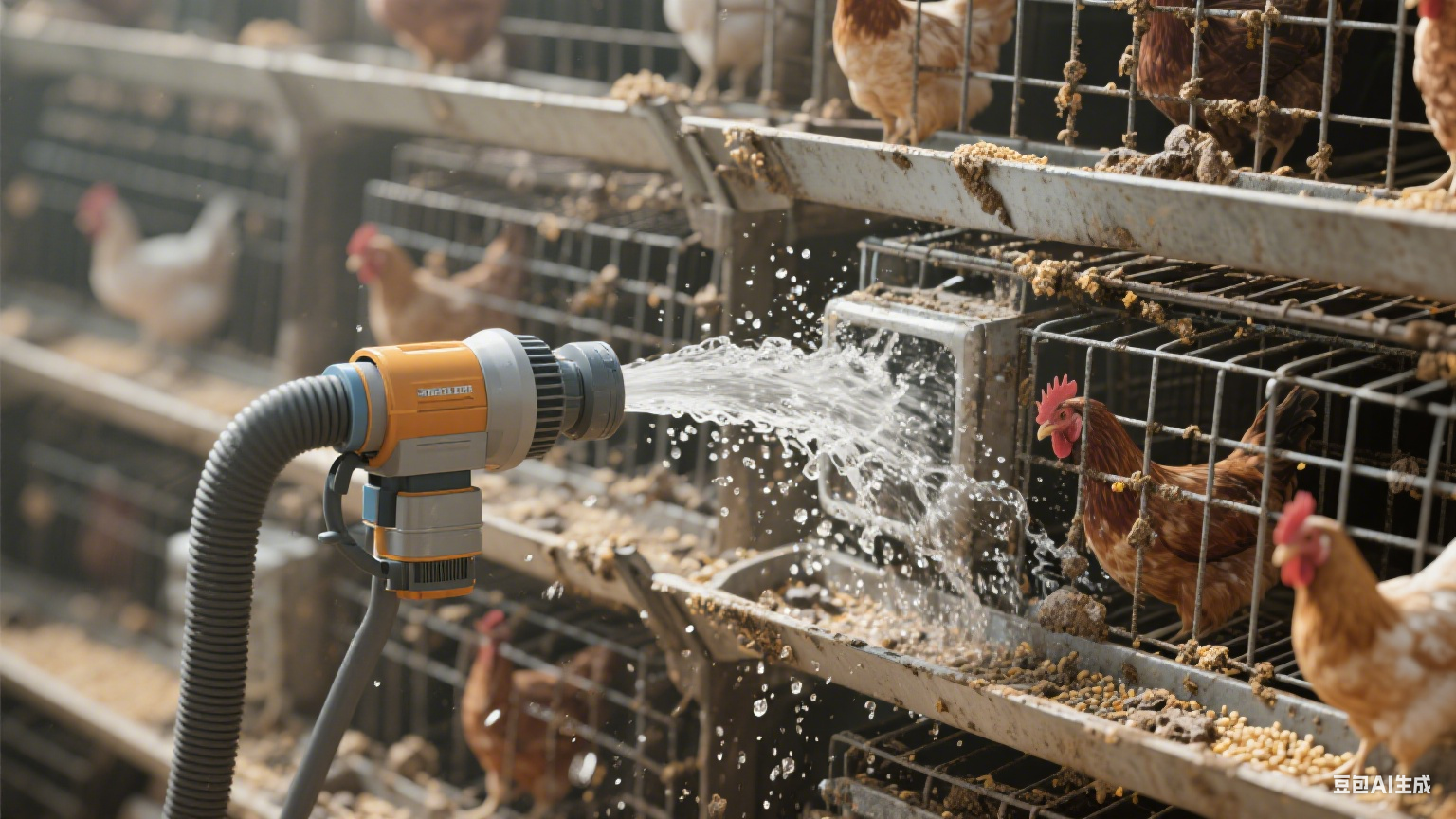 鸡笼子涡流清洗机：解构涡流动力与笼具洁净(1)