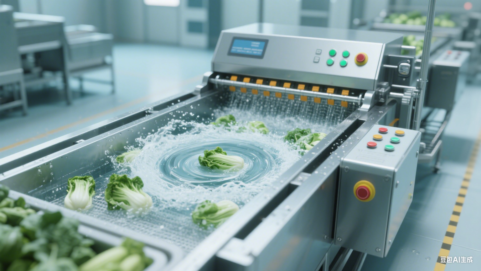 全自动蔬菜涡流清洗机：解构果蔬洁净的双重协同清洗(4)
