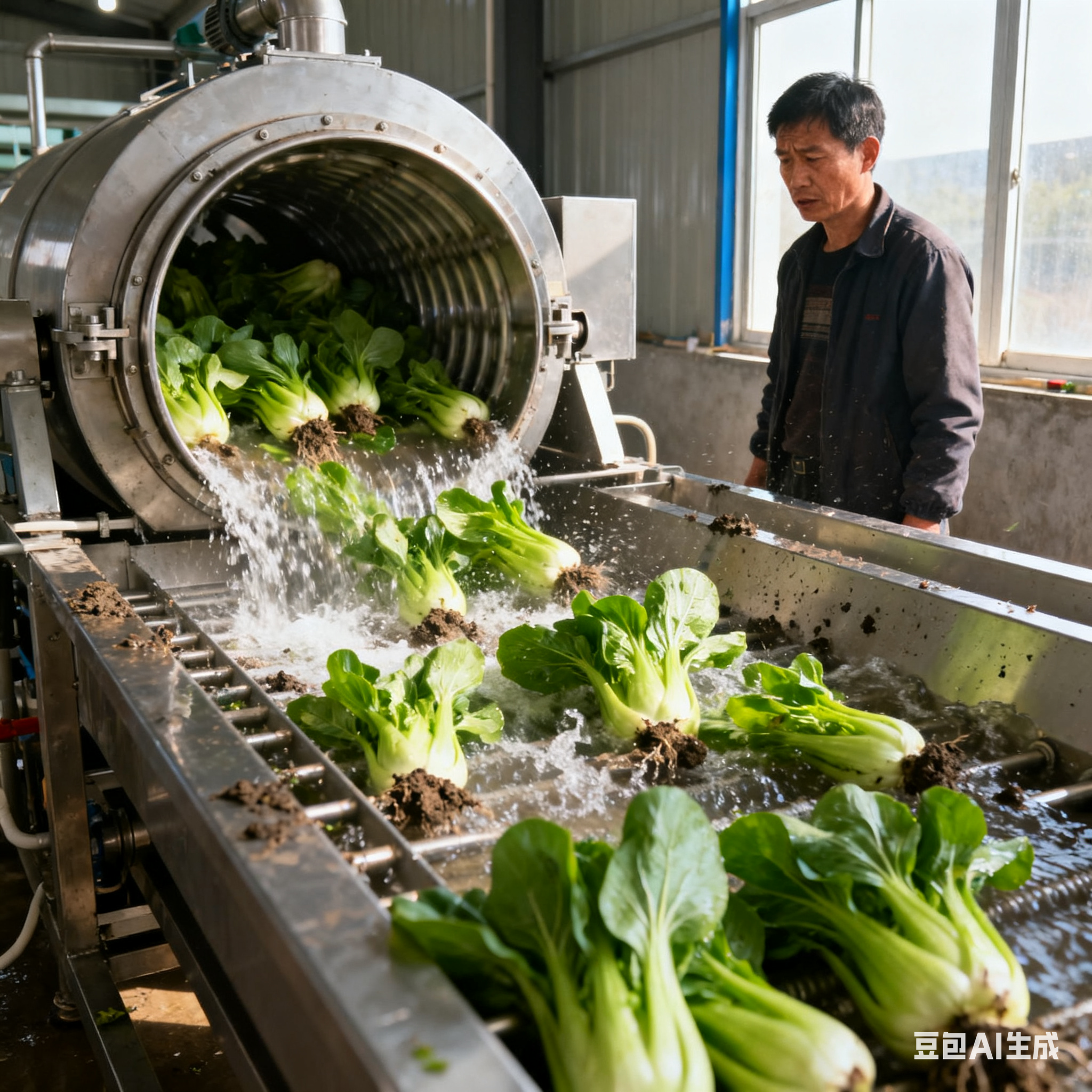 滚筒菜心旋流清洗机，用电安全吗？